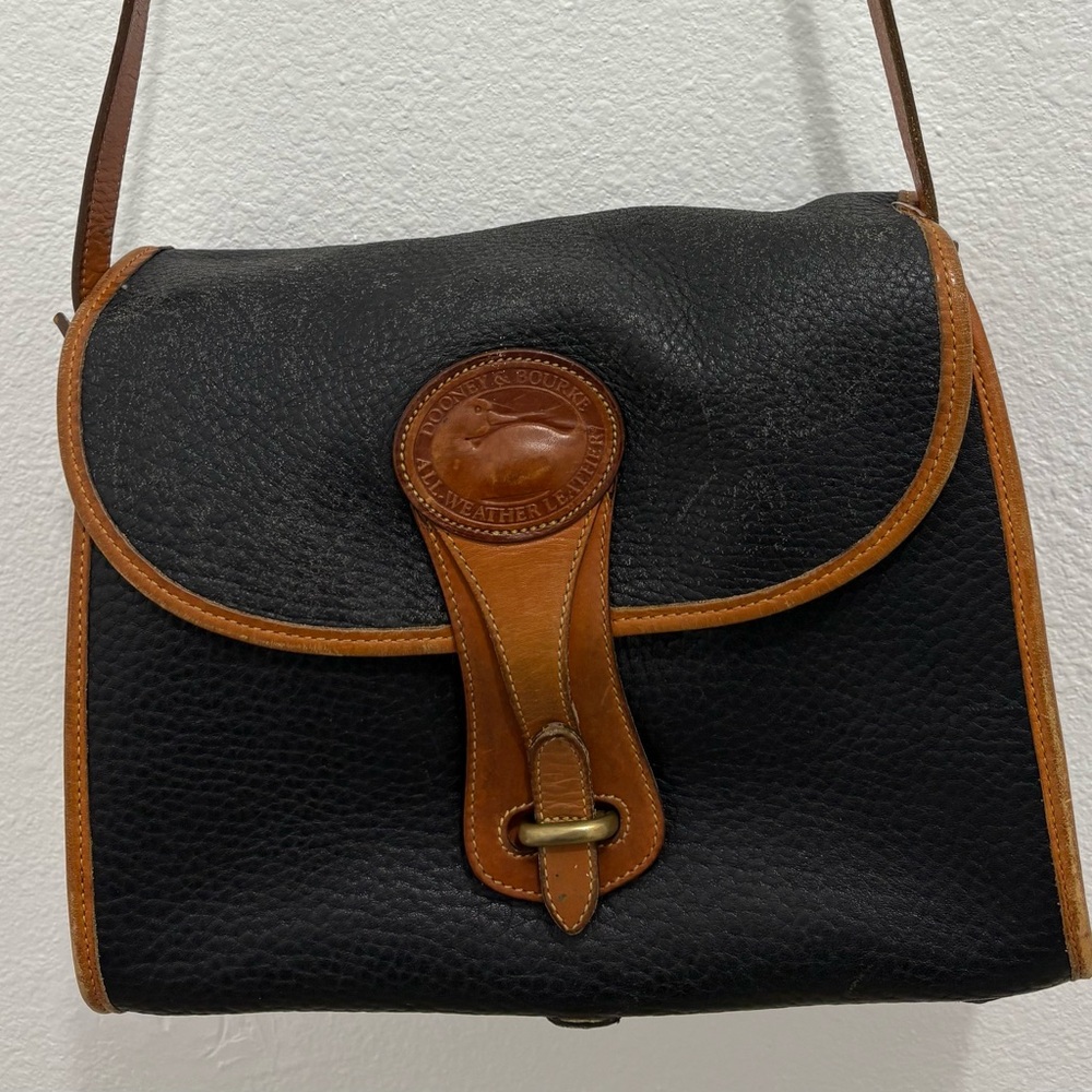 Dooney & Bourke Large Vintage Essex All-Weather Leather Shoulder Bag